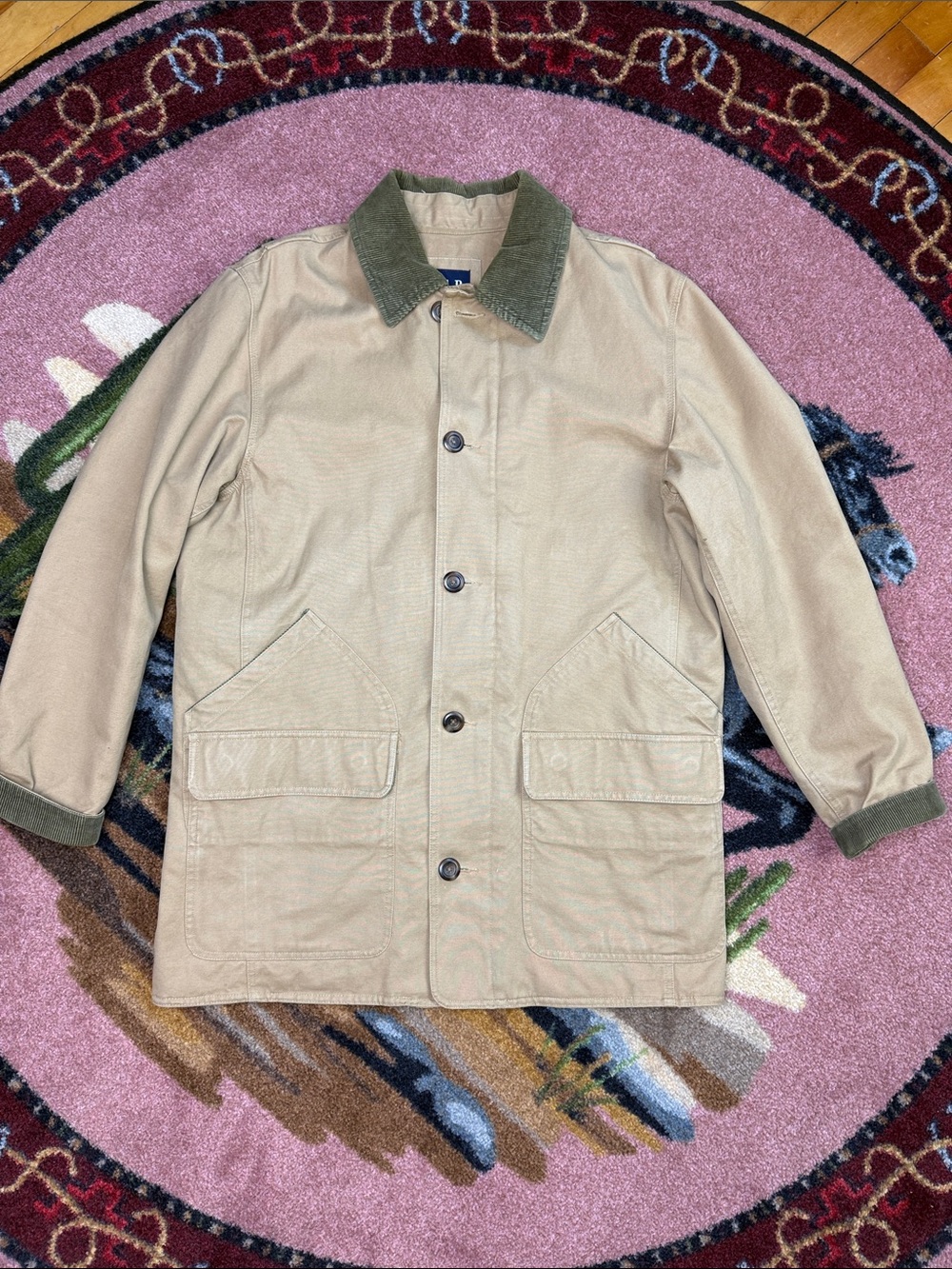 VINTAGE GAP JACKET BARN KHAKI CHORE COAT